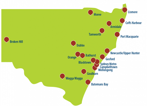 Jrss Map JAS Service Locations - IDRS